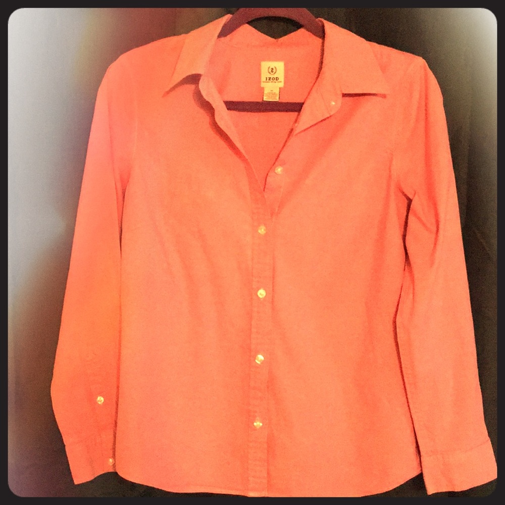 Izod Womens button up long sleeve shirt